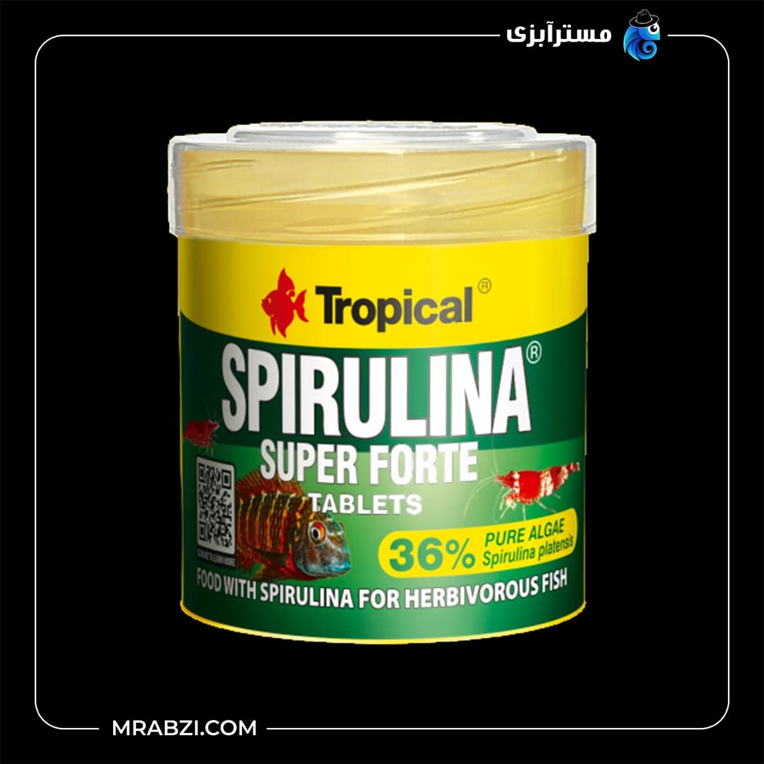 غذای قرصی تروپیکال مدل Super Spirulina Forte Tablets