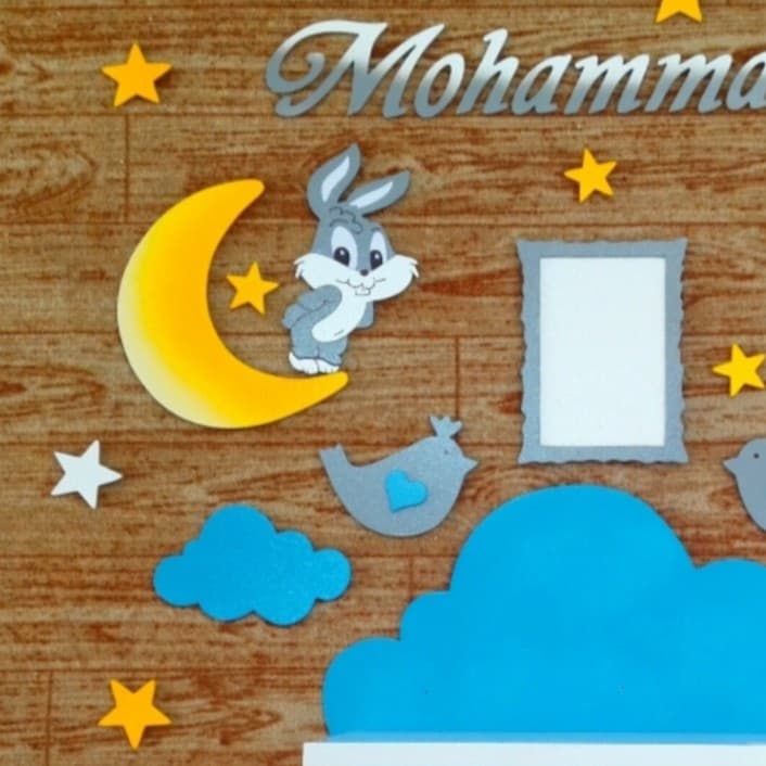 شلف خرگوش اتاق کودک مبلمان فرنا مدل 1120931 — تصویر ۲