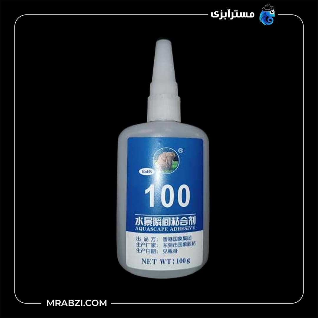 چسب مخصوص سنگ و چوب آکواریوم 100 گرمی