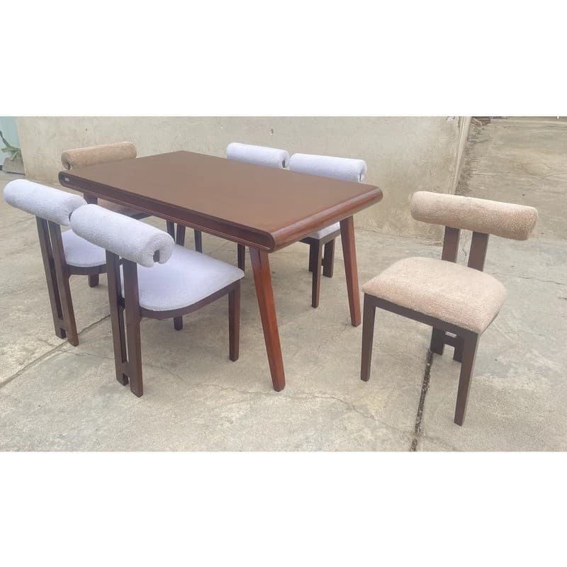 میز و صندلی ناهارخوری شش نفره گالری والریان مدل M-CH-1506 مبلمان فرنا مدل 1112662 — تصویر ۲