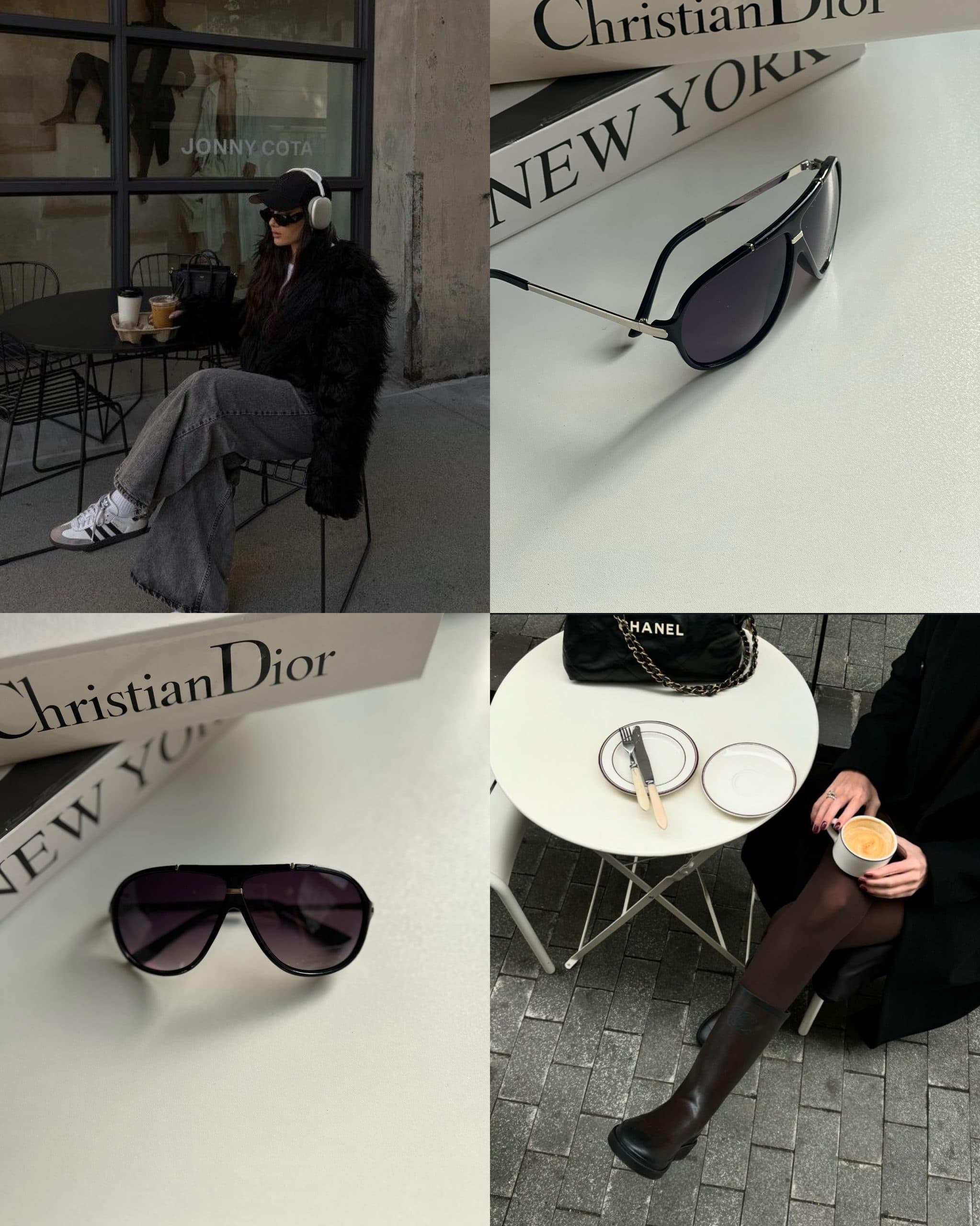 عينك آفتابي برند Chanel زنانه دودی ترند يووي 400 — تصویر ۳