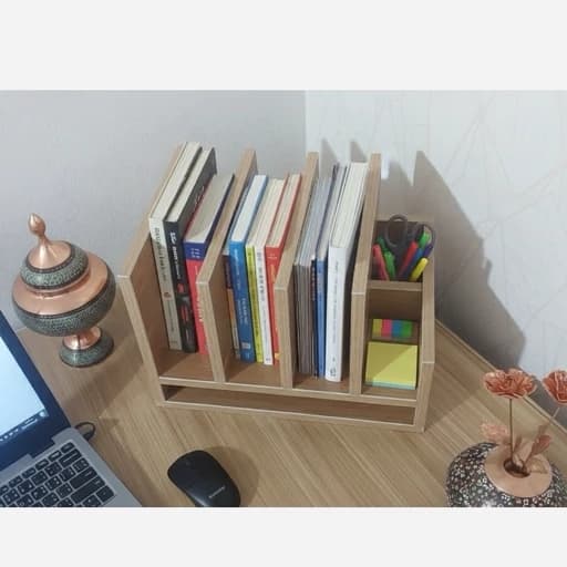شلف رومیزی کتابخانه و نظم دهنده میز MDF مبلمان فرنا مدل 1120894