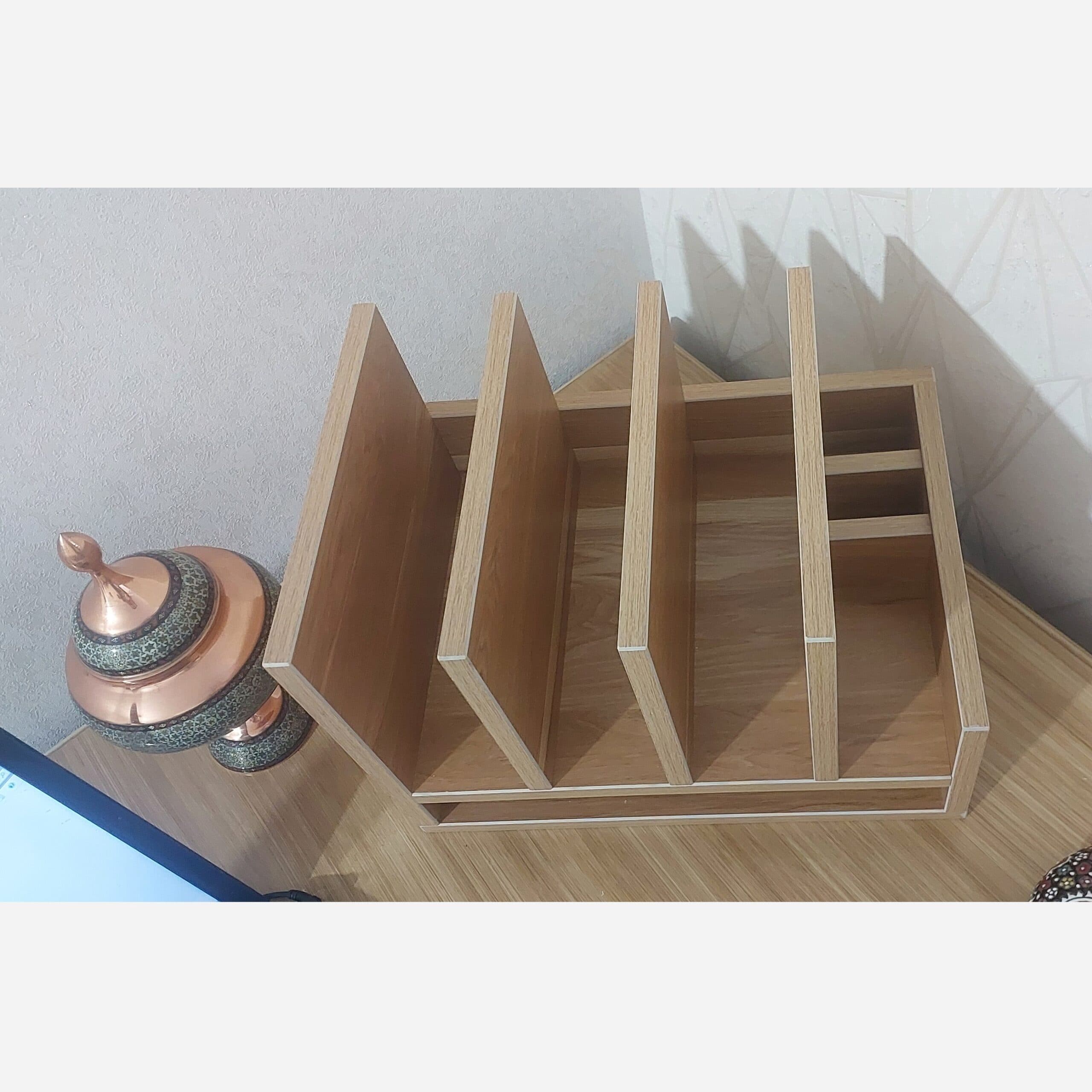 شلف رومیزی کتابخانه و نظم دهنده میز MDF مبلمان فرنا مدل 1120894 — تصویر ۳