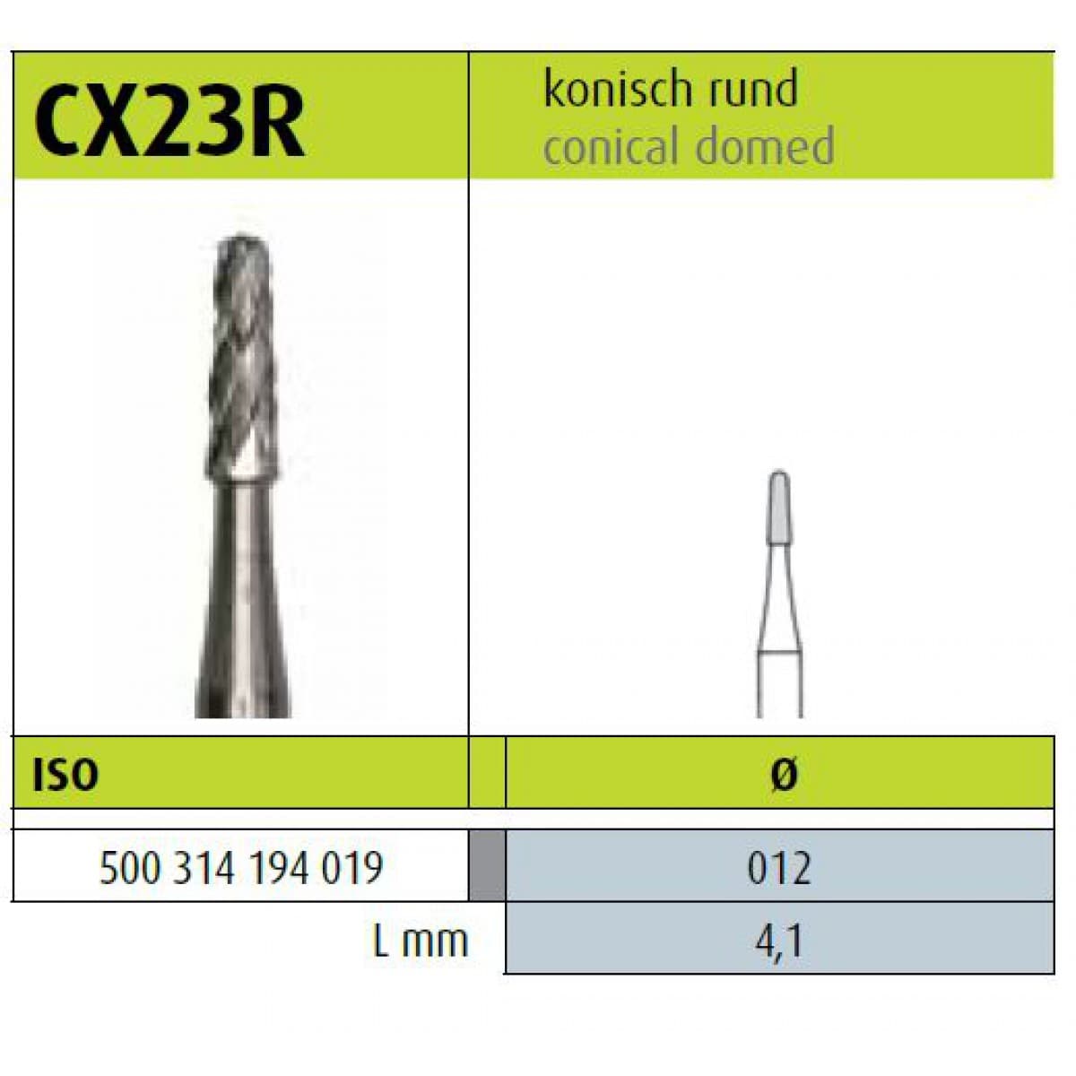 فرز کارباید مخصوص توربین CX23R 012 برند Jota — تصویر ۲