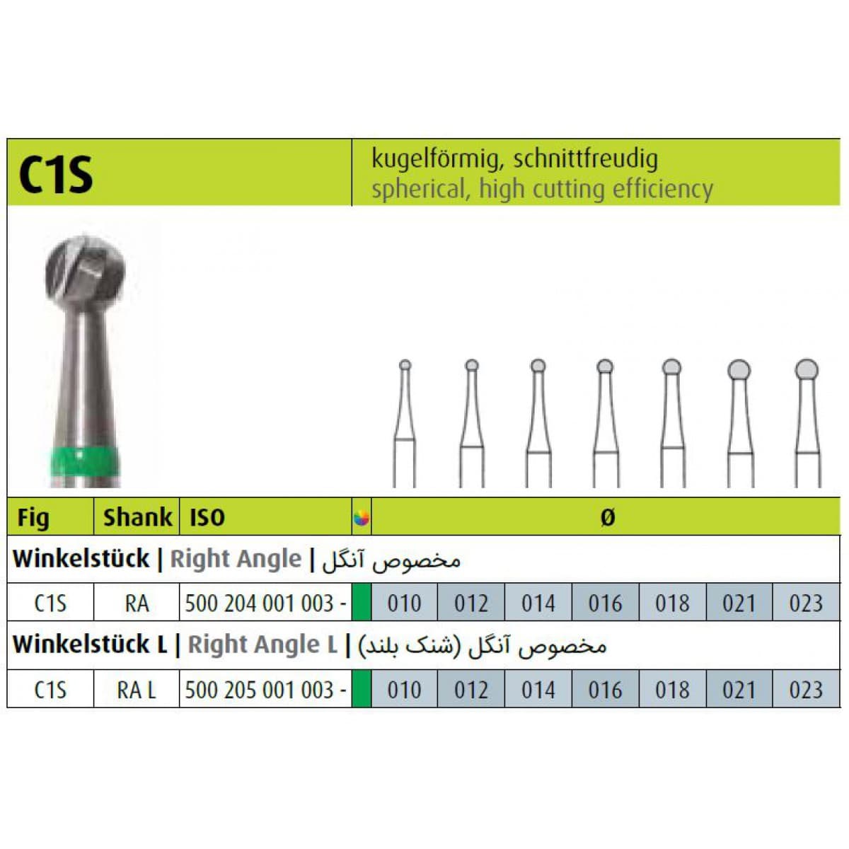 فرز کارباید مخصوص آنگل C1S RAL برند Jota — تصویر ۲