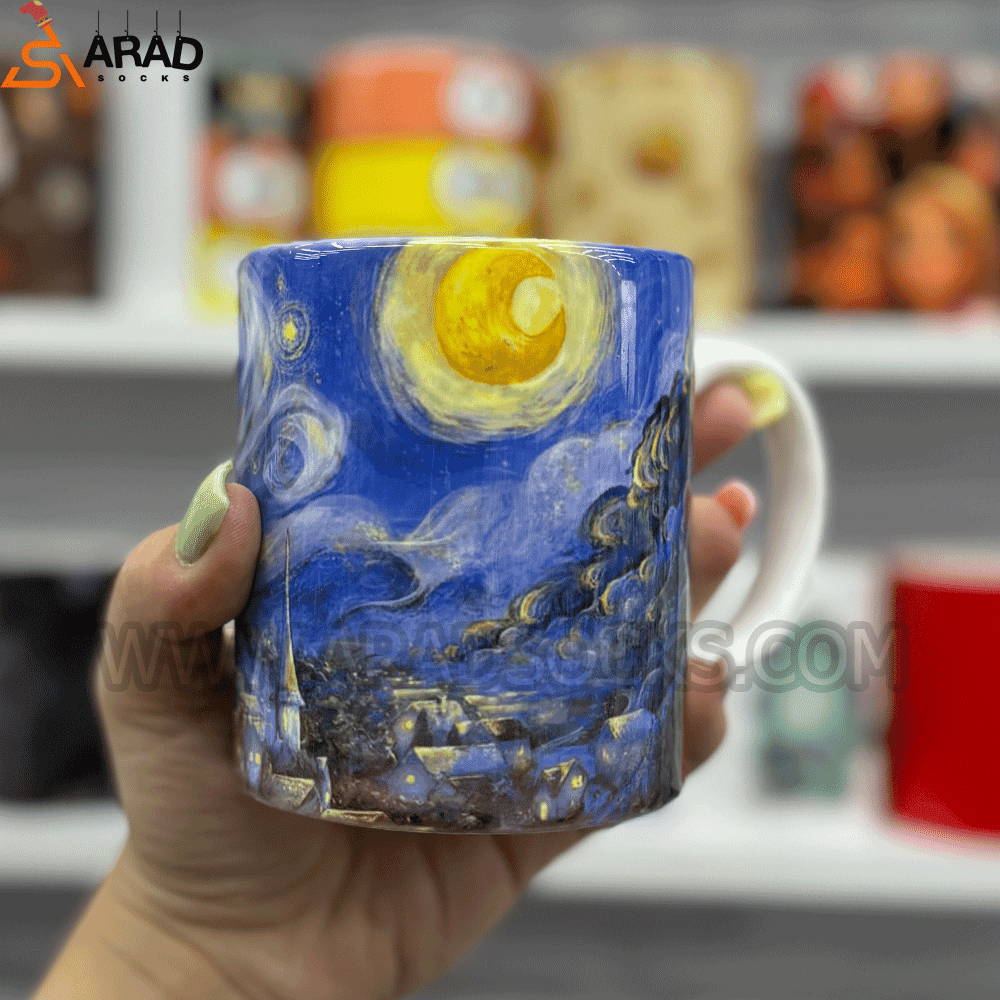 ماگ سرامیکی شب پر ستاره — تصویر ۲