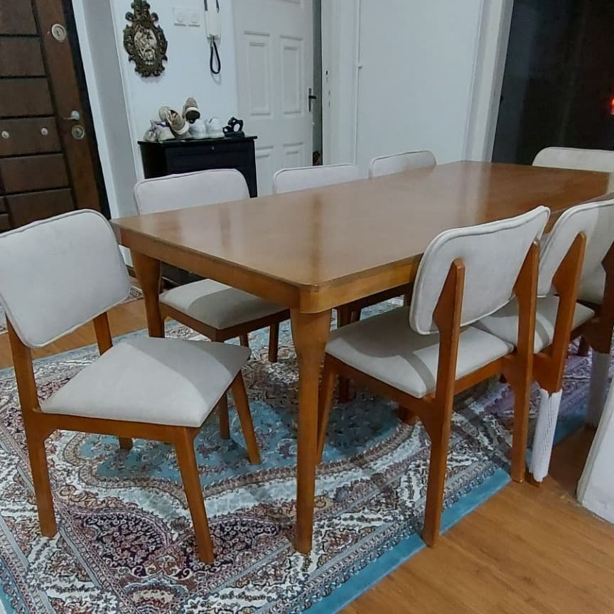 نهارخوری مدل پرومکس با چوب روسی مبلمان فرنا مدل 1112615 — تصویر ۳