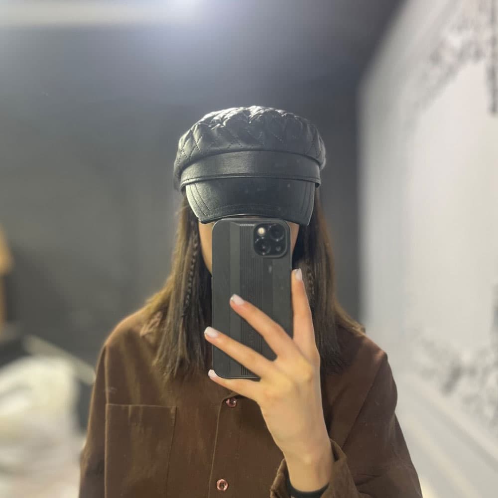 کلاه کاپیتانی چرم