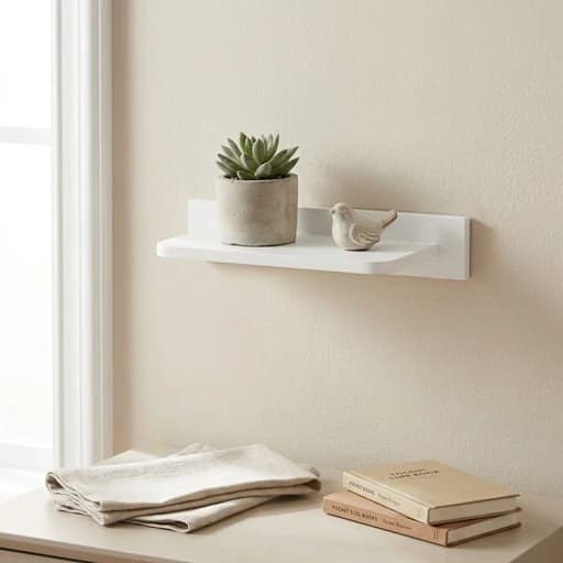 شلف دیواری خونه خاص مدل پایه مخفی کد 20cm مبلمان فرنا مدل 1120798