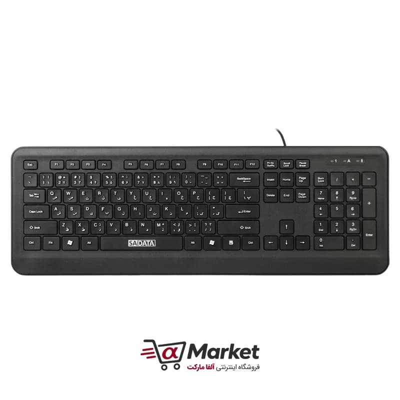 کیبورد SADATA SK-201 با سیم USB