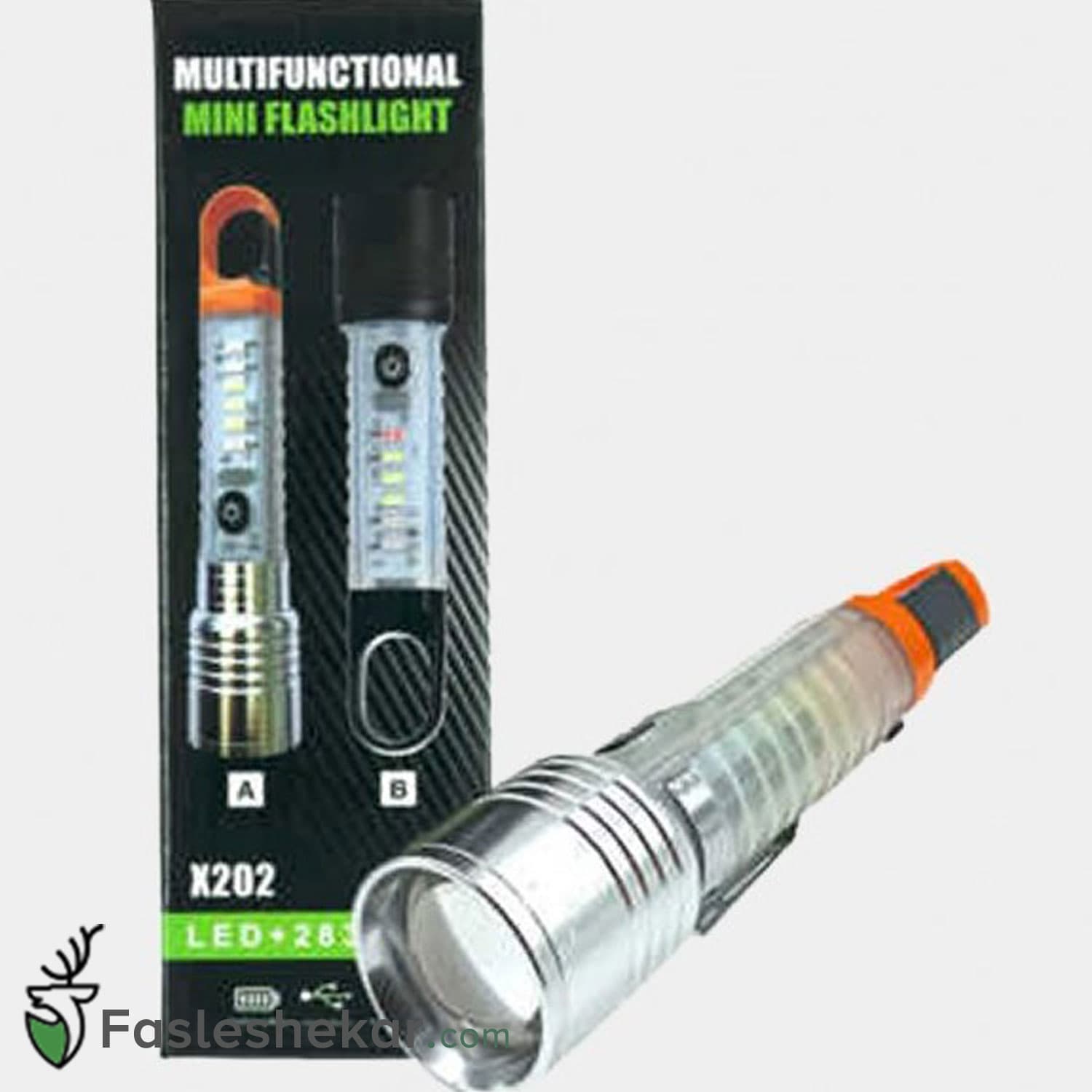 چراغ قوه دستی مدل Mini Flashlight x202 — تصویر ۳
