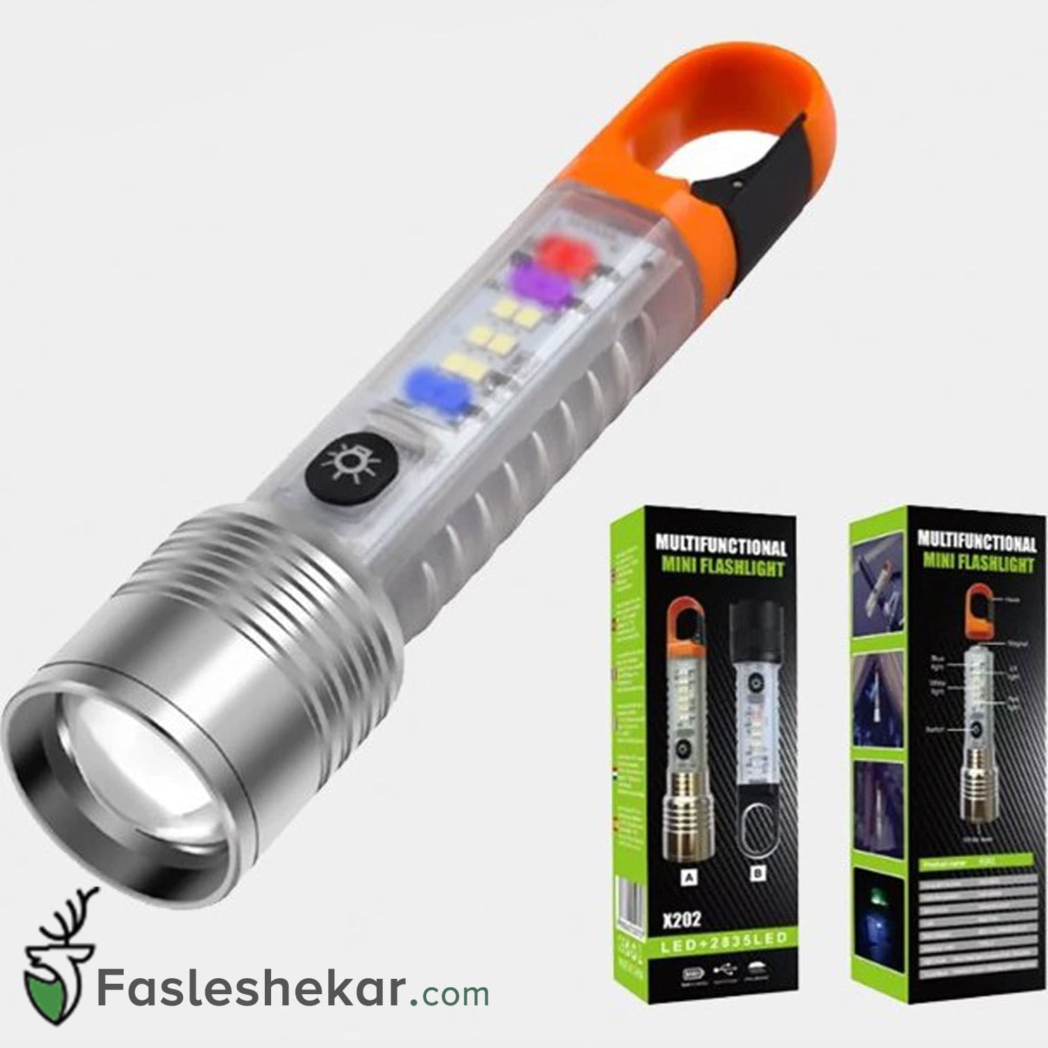 چراغ قوه دستی مدل Mini Flashlight x202 — تصویر ۲