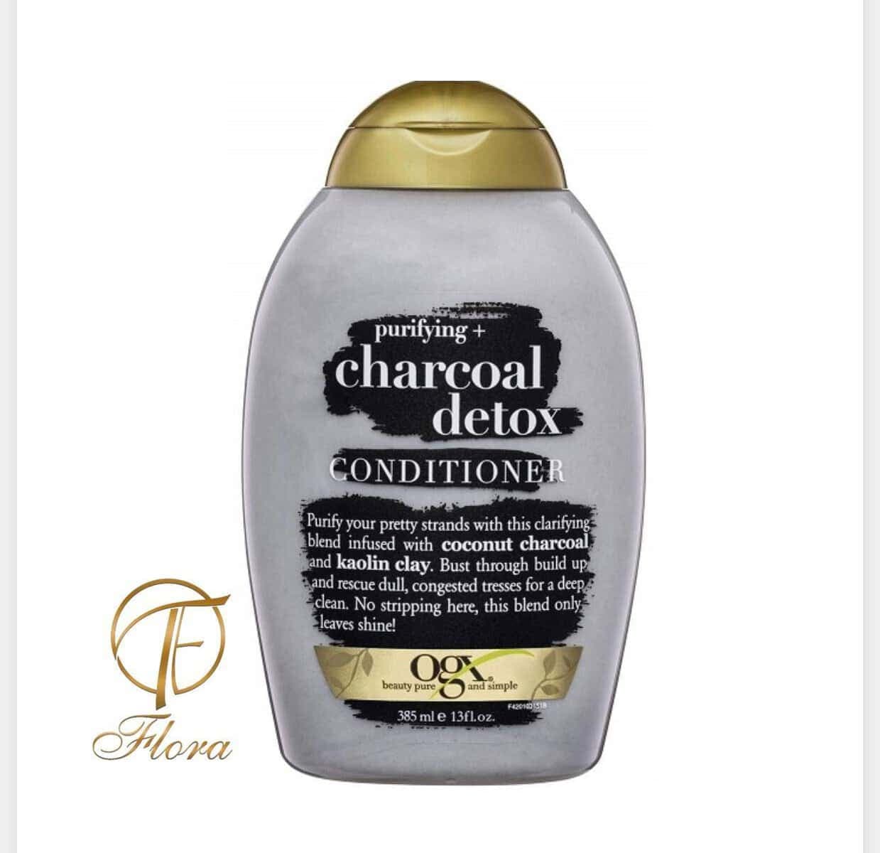 نرم کننده موی سر او جی ایکس OGX مناسب مو چرب مدل زغال Charcoal Detox(اصل)