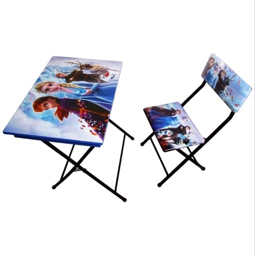 میز تحریر باکسدار با صندلی میزیمو طرح فروزن 2 کد 1.1 مبلمان فرنا مدل 1112602