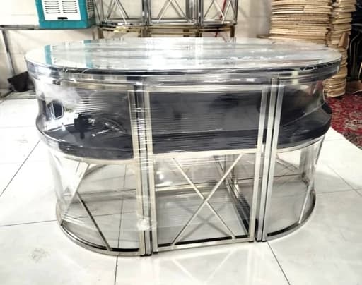 میزناهارخوری فلزی کمجا 6 نفره مبلمان فرنا مدل 1112554