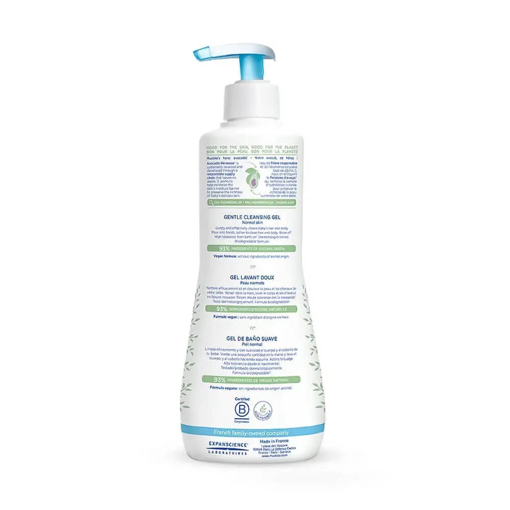 ژل شامپو سر و بدن کودک موستلا Mustela حجم 500 میلی لیتر — تصویر ۲