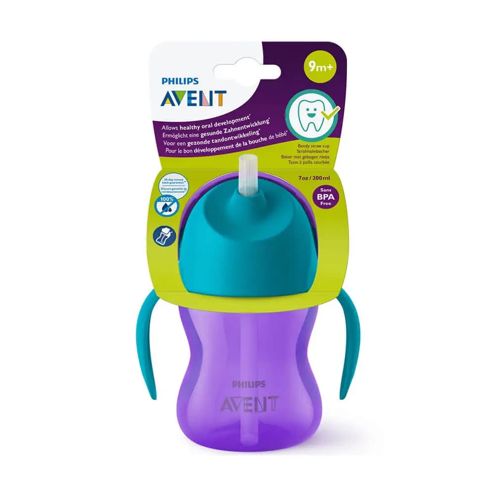 لیوان نی دار فیلیپس اونت Philips Avent حجم 200 میلی لیتر — تصویر ۴