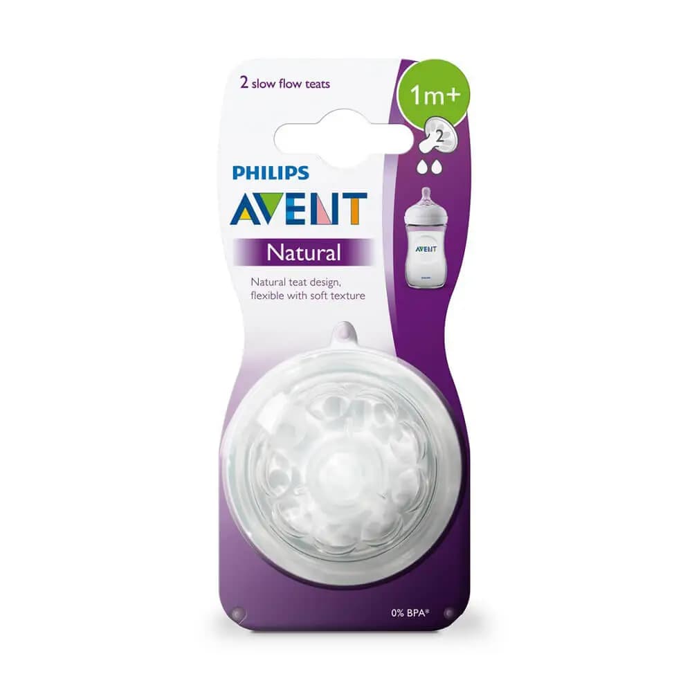 سرشیشه نچرال +1 ماه فیلیپس اونت Philips Avent بسته 2 عددی