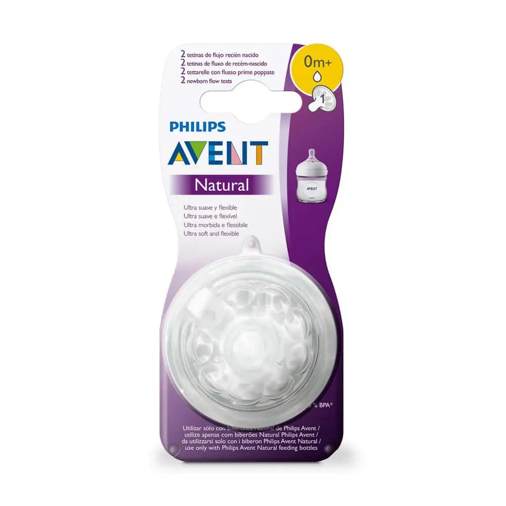 سرشیشه نچرال +0 ماه فیلیپس اونت Philips Avent بسته 2 عددی