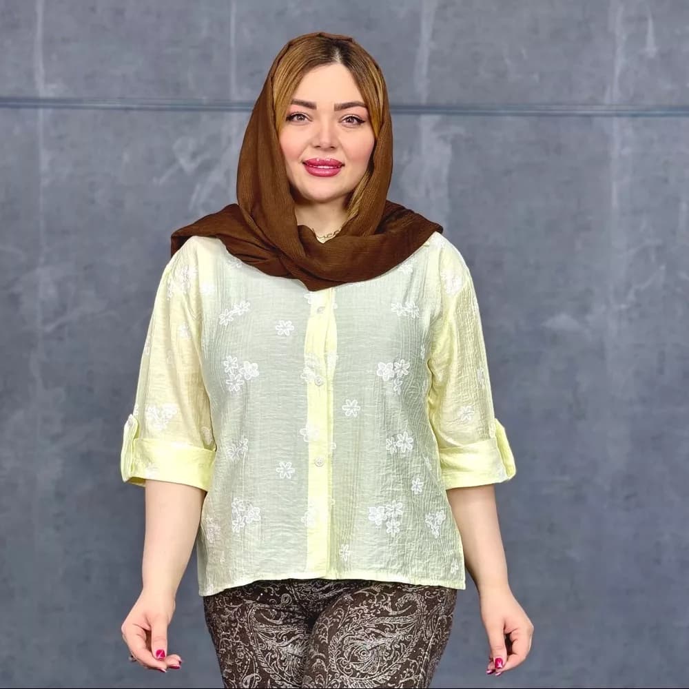 شومیز دخترانه گلدار کد 29416 — تصویر ۴