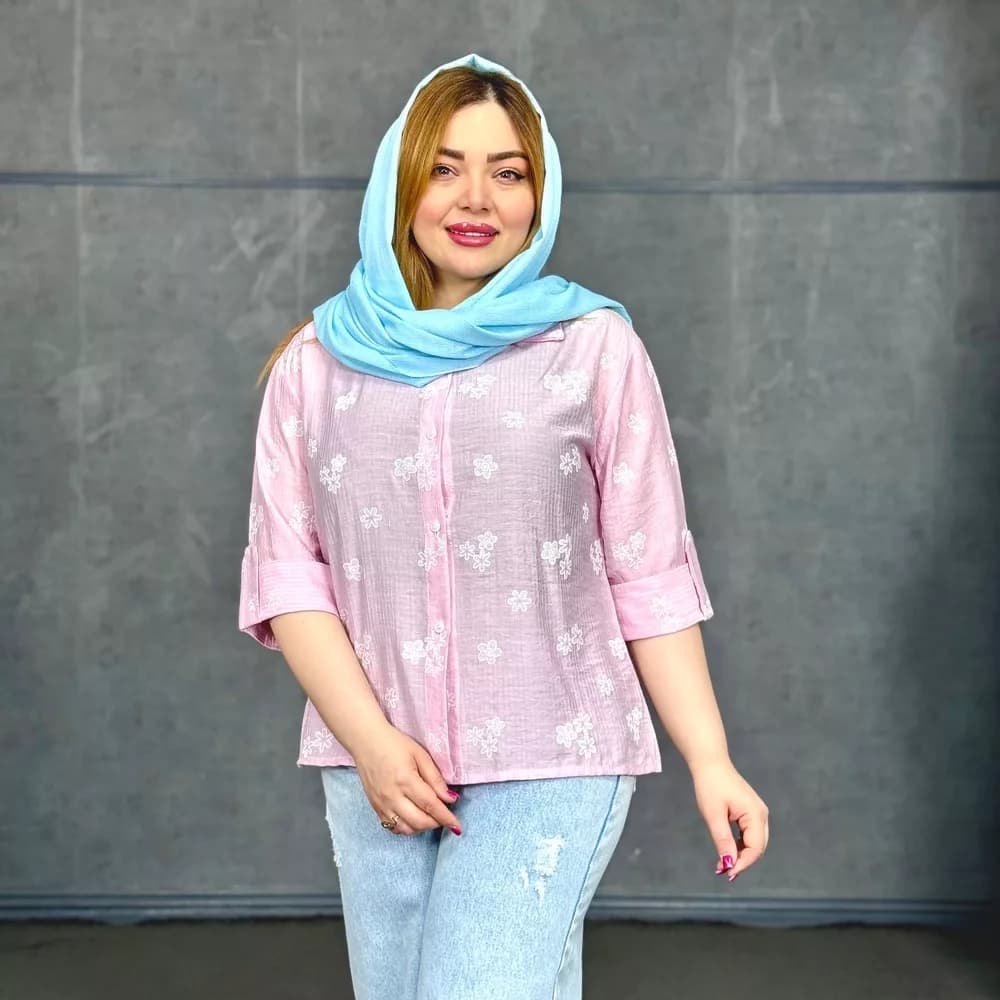 شومیز دخترانه گلدار کد 29416