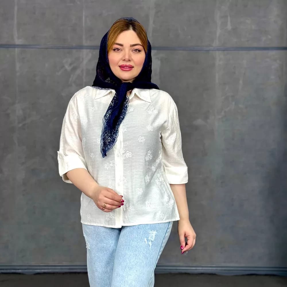 شومیز دخترانه گلدار کد 29416 — تصویر ۵