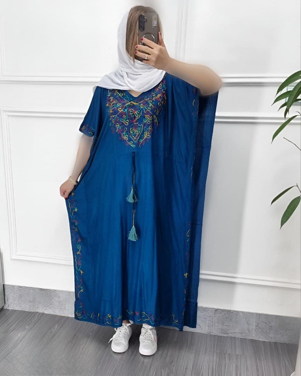 پانچ ساحلی خامه دوزی سایزبزرگ وارداتی/کد794 — تصویر ۲