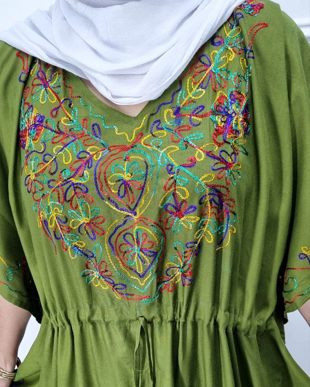 پانچ ساحلی خامه دوزی سایزبزرگ وارداتی/کد794 — تصویر ۷