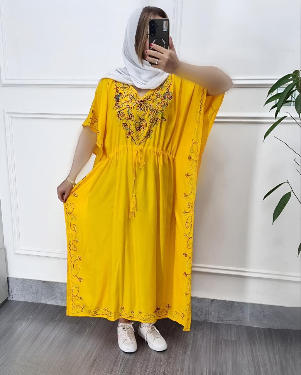 پانچ ساحلی خامه دوزی سایزبزرگ وارداتی/کد794 — تصویر ۴