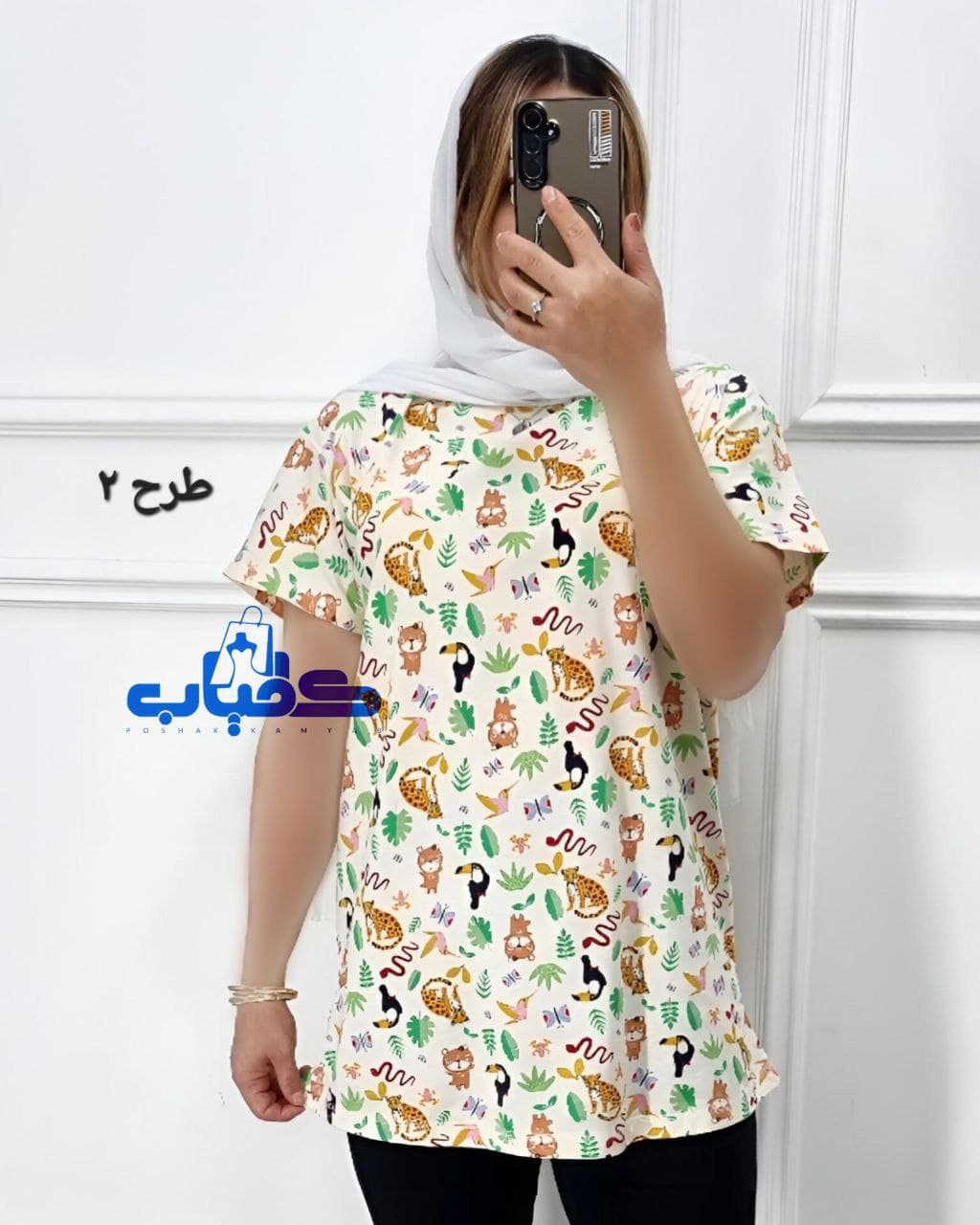 بلوز،تیشرت نخی اورجینال وارداتی بنگلادش/کد739 — تصویر ۳