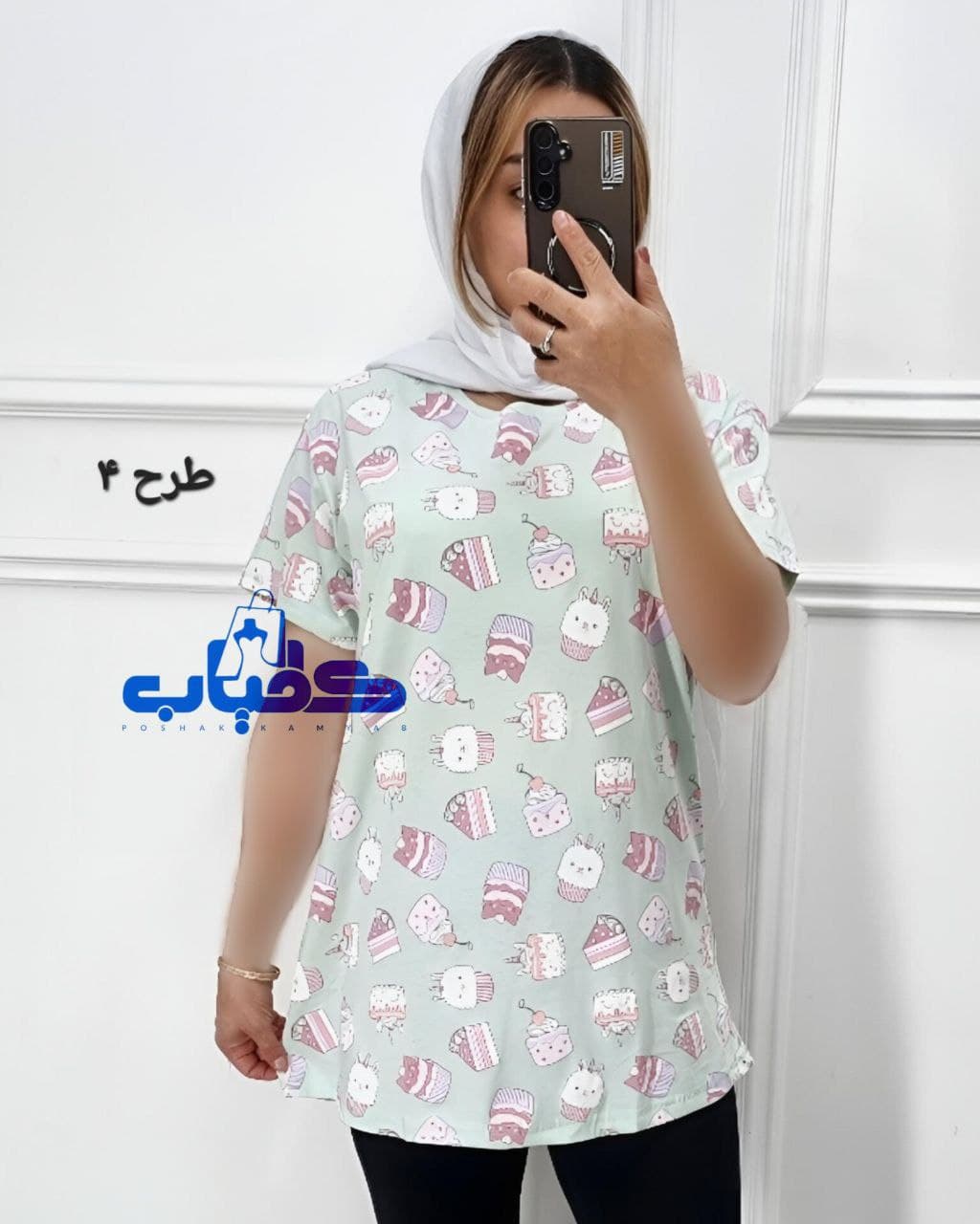 بلوز،تیشرت نخی اورجینال وارداتی بنگلادش/کد739 — تصویر ۵