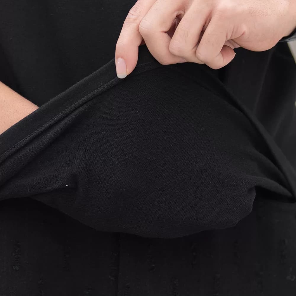 تیشرت دورس مردانه مشکی کد 29342 — تصویر ۵