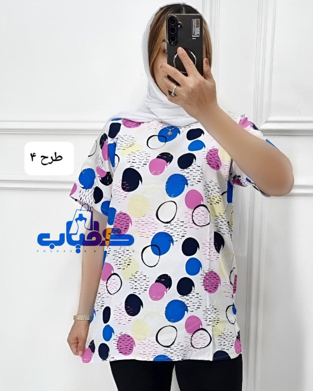 بلوز،تیشرت نخی زنانه خارجی/کد736 — تصویر ۳