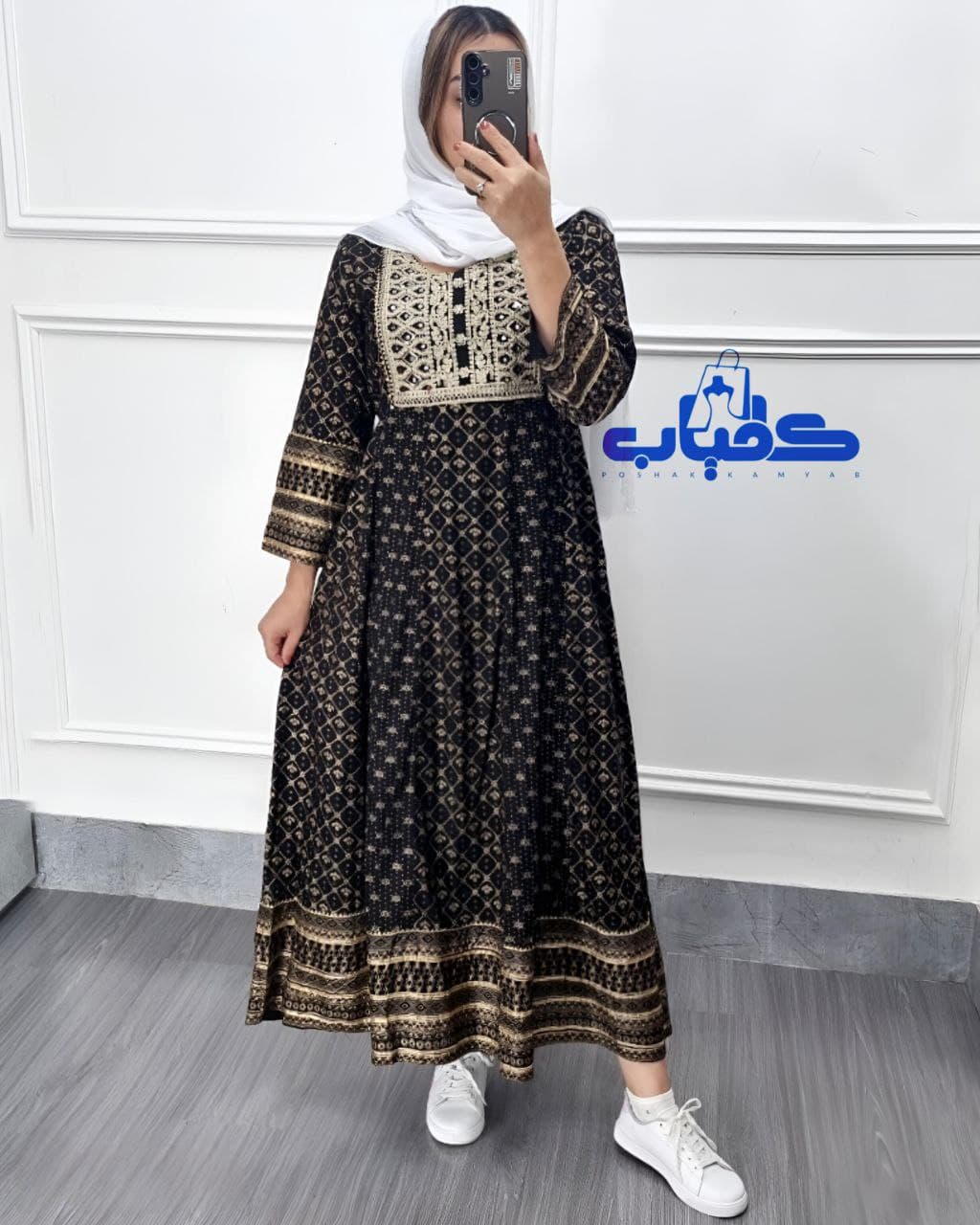 پیراهن ساحلی کورتای سوزندوزی هندی/کد721 (ویژه شب عید) — تصویر ۴