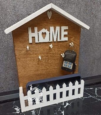جاکلیدی چوبی نرده ای هوم Home 23004