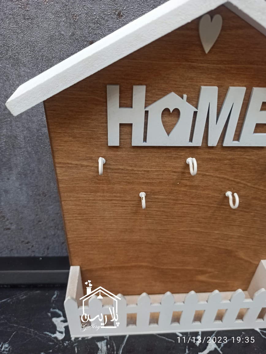 جاکلیدی چوبی نرده ای هوم Home 23004 — تصویر ۵