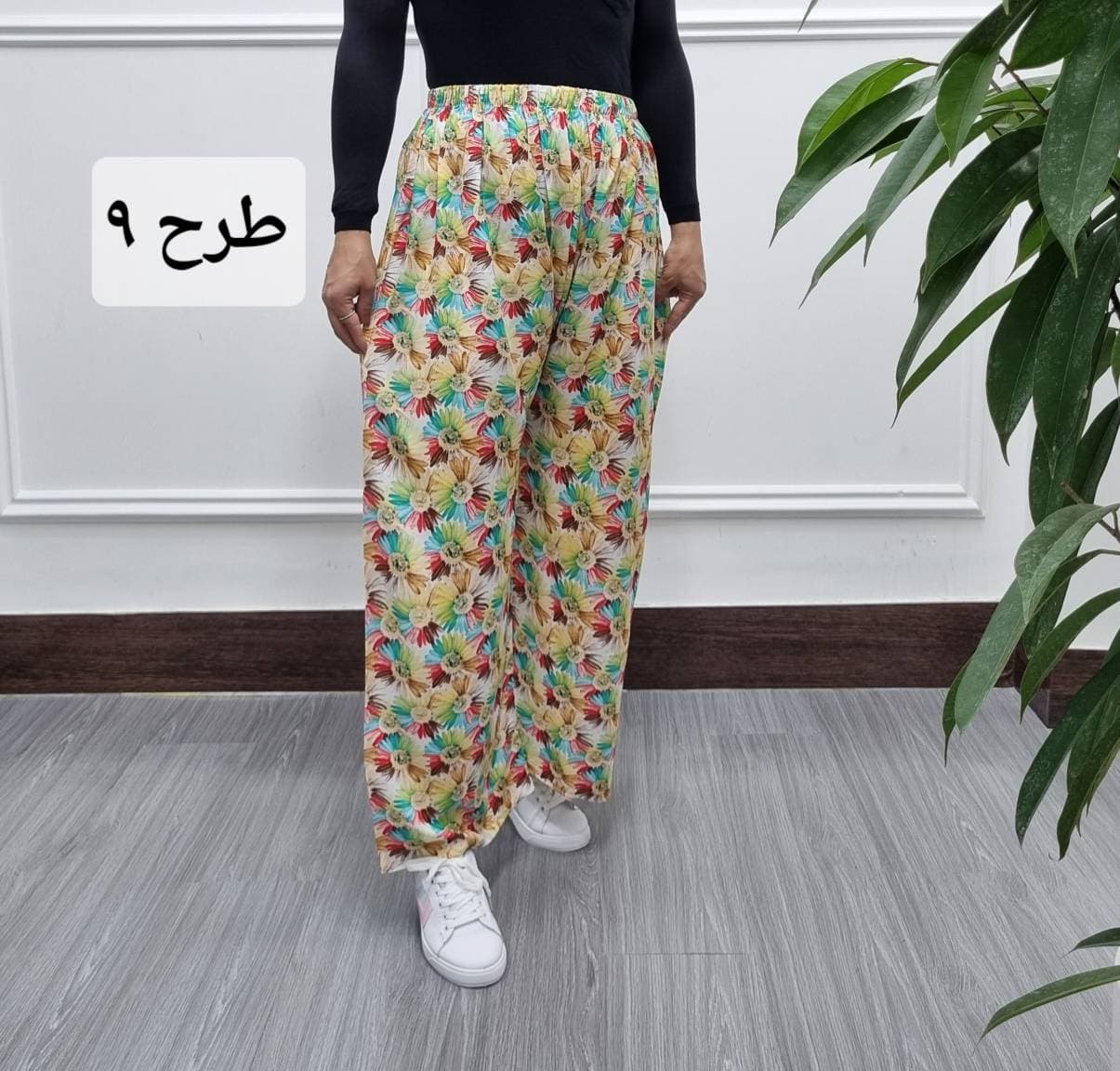 شلوار نخی زنانه خارجی/کد675 — تصویر ۲