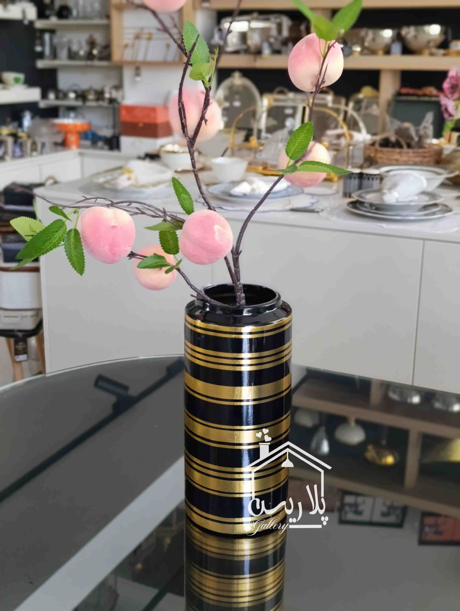 گلدان ماربل سرامیک وارداتی بلند 17009