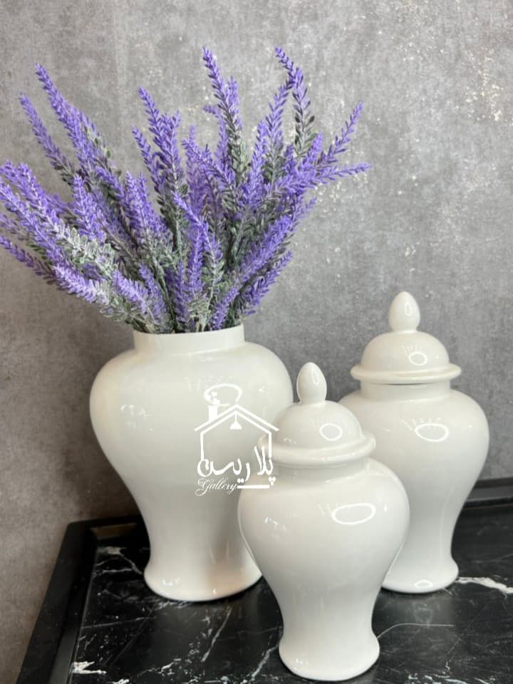 جینجرجار سرامیک سفید 18016_18017_18018