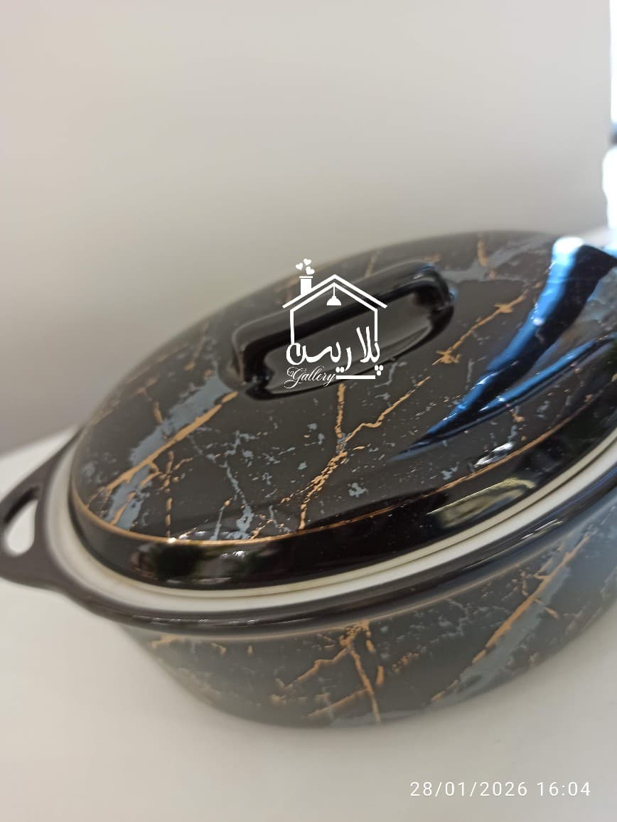 قابلمه سرامیکی بیضی ماربل آجار ترک 43008_43009 — تصویر ۲