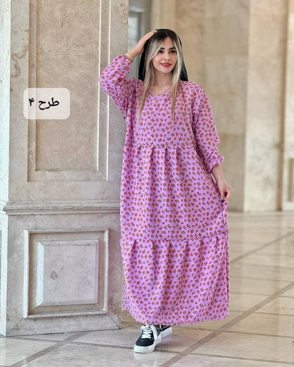 پیراهن ساحلی زنانه کرپ پفکی/کد630 — تصویر ۵