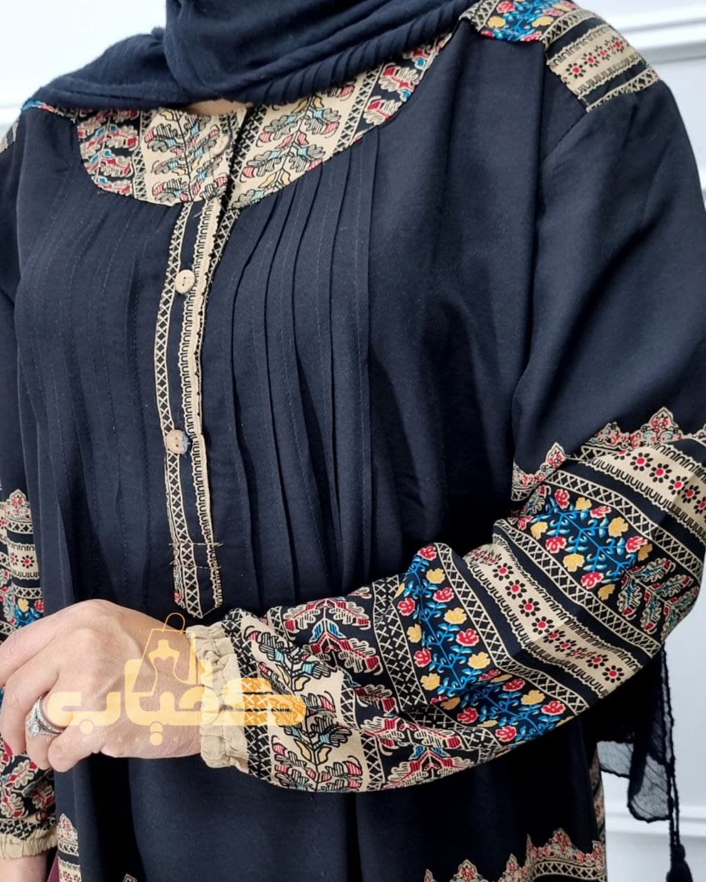 مانتویی نخی زنانه قواره برزگ اندونزی(اصلی)/کد633 — تصویر ۵