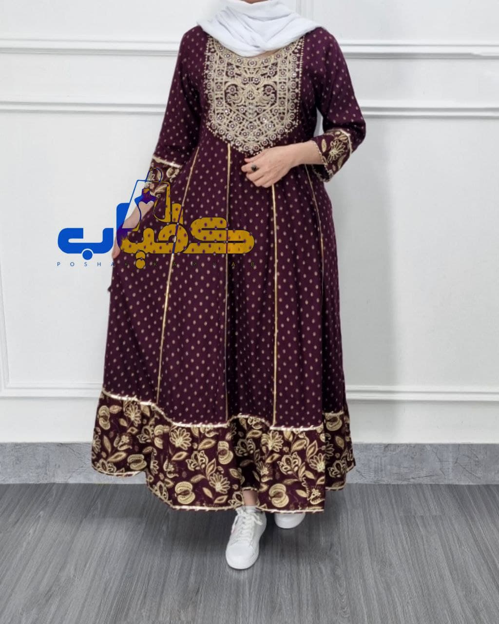 پیراهن ساحلی نخی سوزندوزی کورتای هندی/کد606 — تصویر ۳