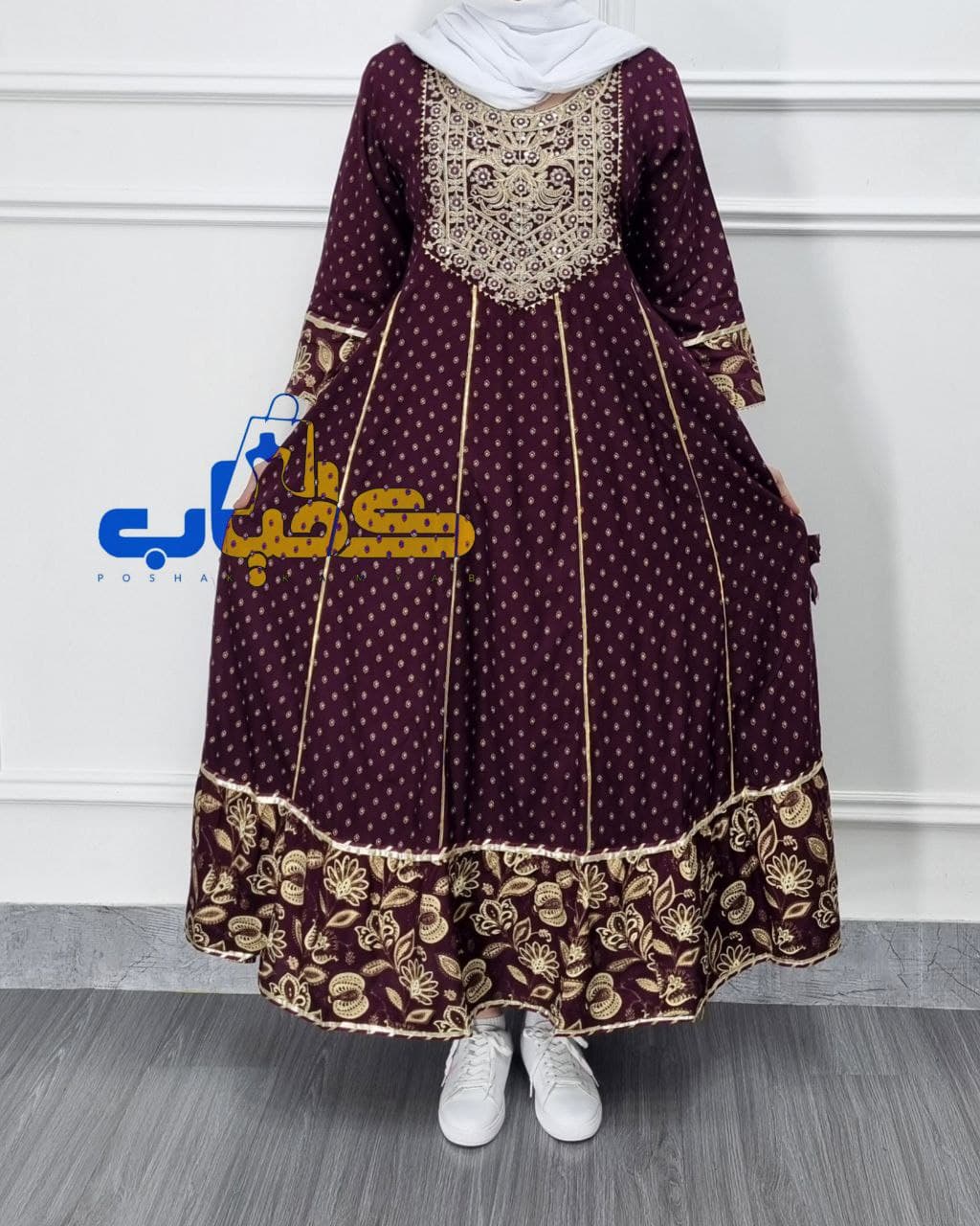 پیراهن ساحلی نخی سوزندوزی کورتای هندی/کد606 — تصویر ۴