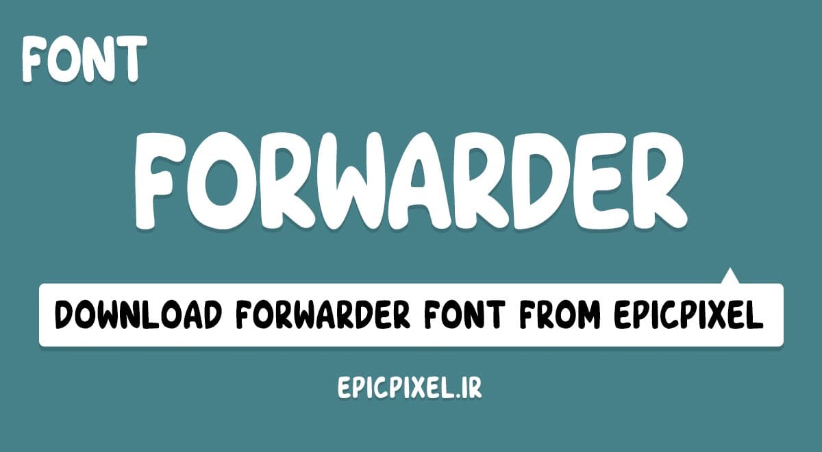 فونت Forwarder انگلیسی