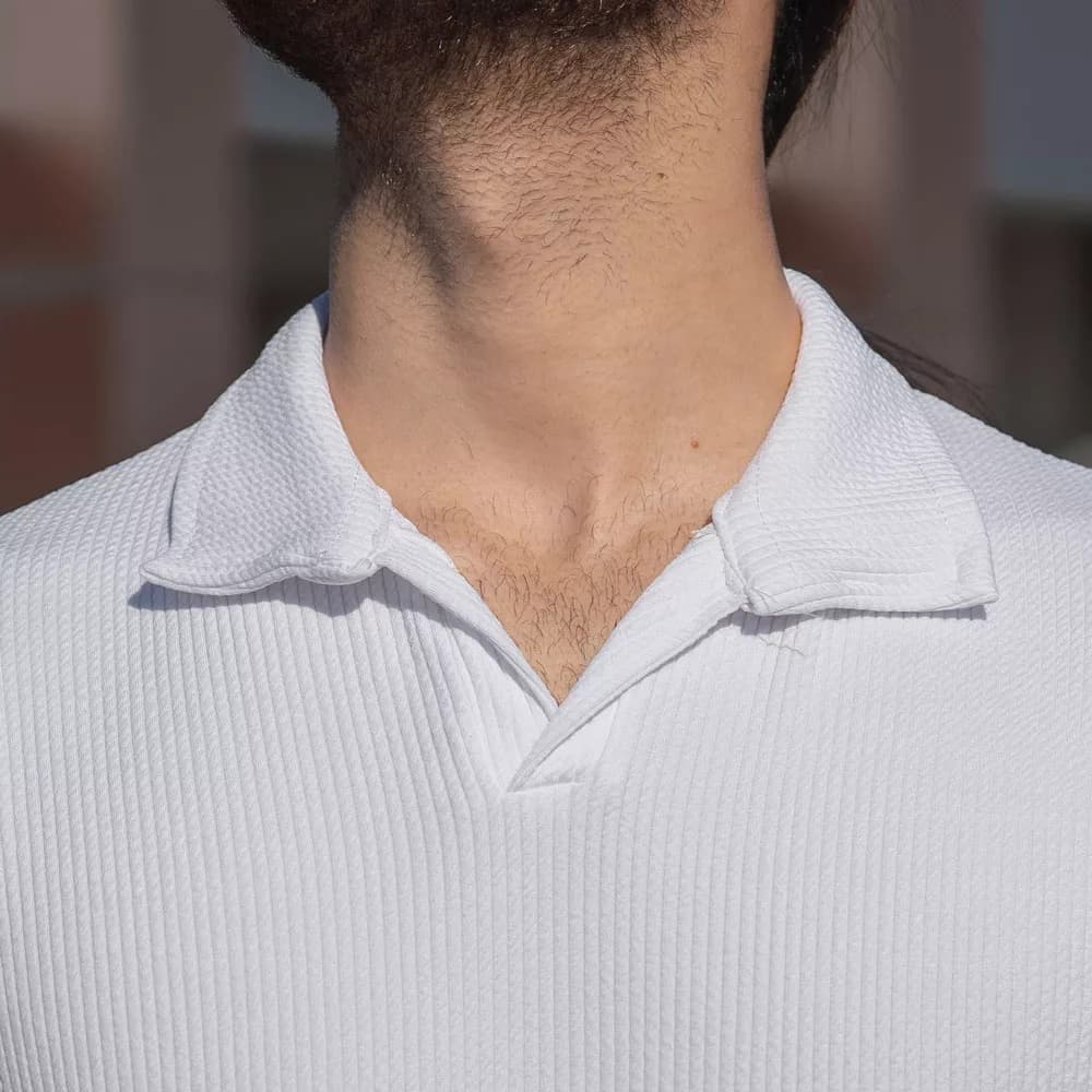 تیشرت مردانه یقه دار کد 29042 — تصویر ۲