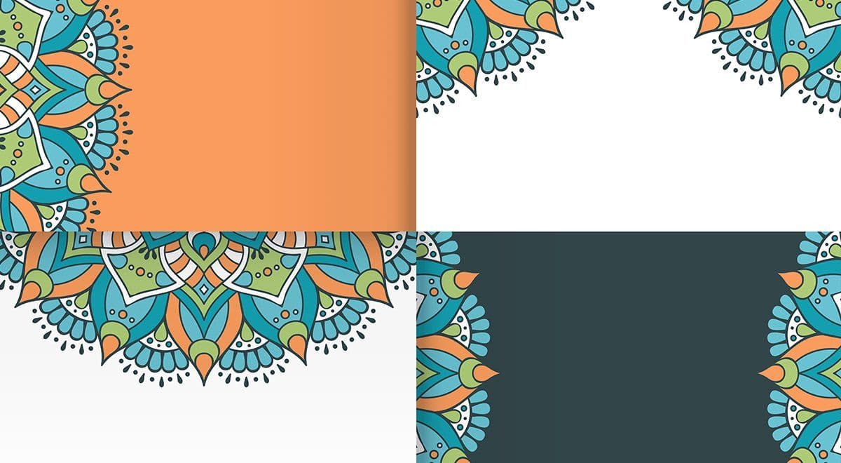 وکتور اسلیمی رنگارنگ
