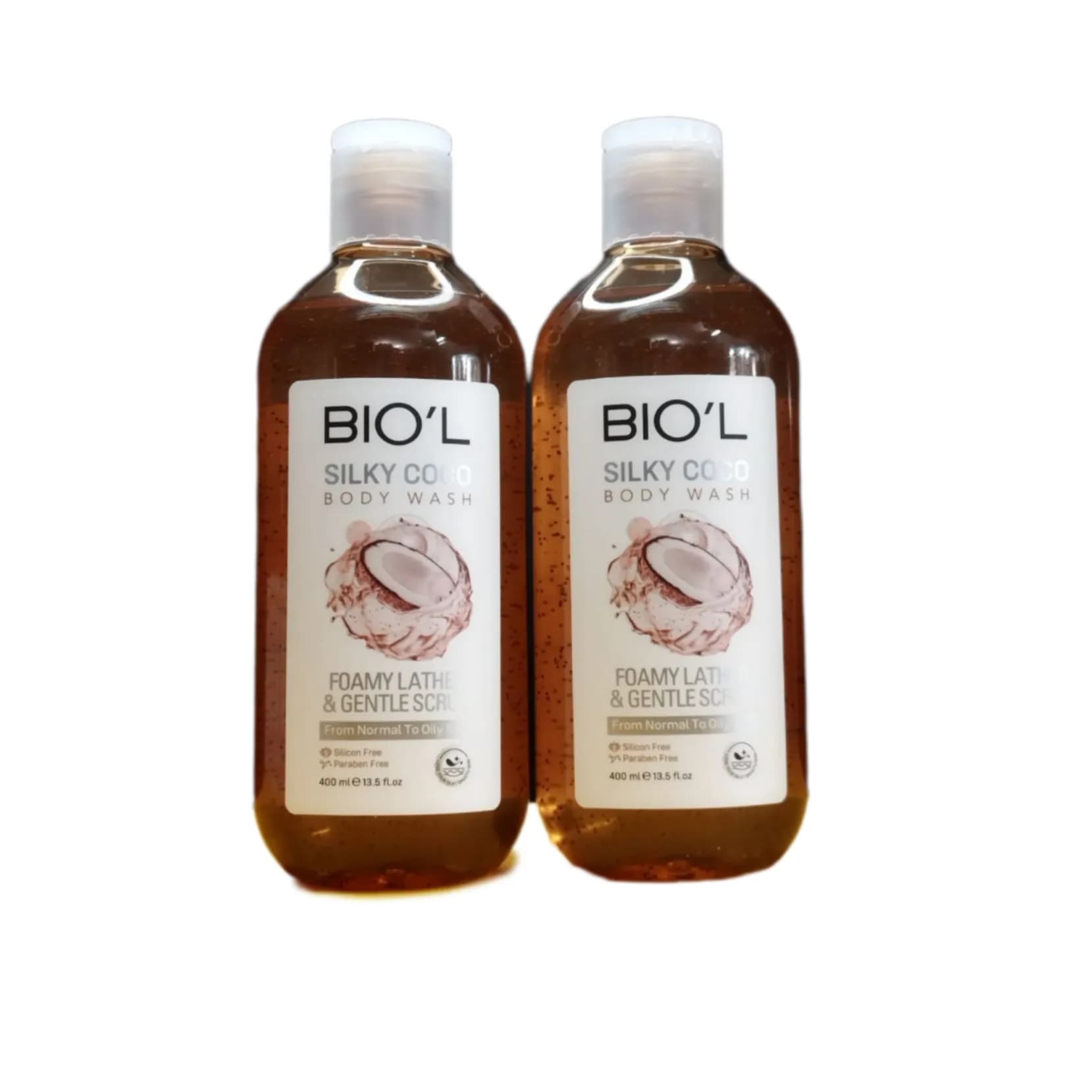 شامپو بدن بیول مدل Silky Coco با کف غنی و اسکراب ملایم 450 میلی‌لیتر