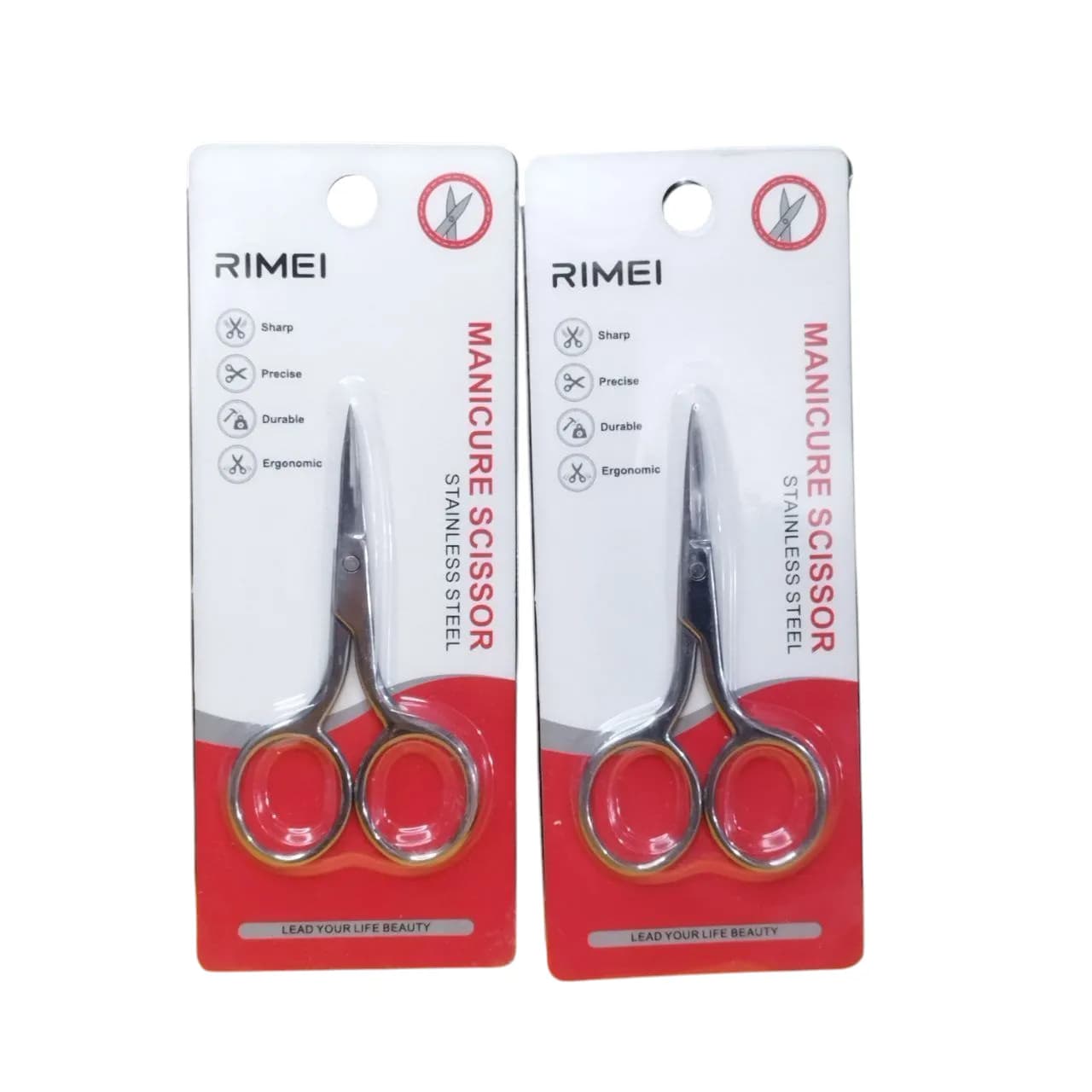 قیچی ابرو استیل ریمی 3186 سر صاف Rimei