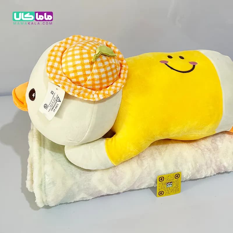 عروسک جوجه بالشتی با پتوی طرح دار جدید 60 سانتیمتر — تصویر ۵